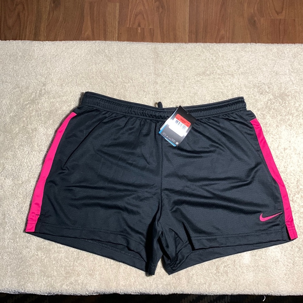 New Nike Dry-fit Shorts - Black & Pink - Size Large